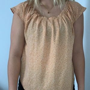 orange lauren conrad blouse